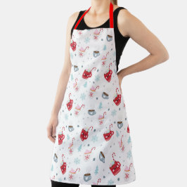 Delantal Cacao caliente y Candy Canes