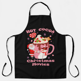 Delantal Cacao Caliente Y Películas De Navidades