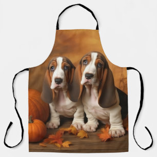 Delantal Cachorro Basset Hound Delicia de Otoño Calabaza