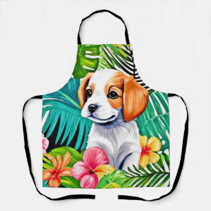 Delantal Cachorro de Isla: Amigo Floral