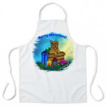 Cachorro en una caja , Feliz Navidad