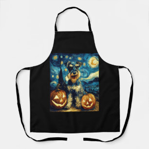 Delantal Cachorro Schnauzer Miniatura Lindo Halloween Jack