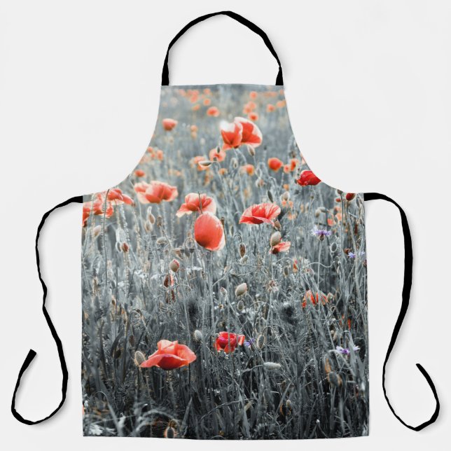 Delantal Cachorros de flores silvestres (Anverso)