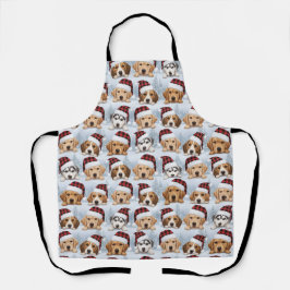 Delantal Cachorros de Navidad
