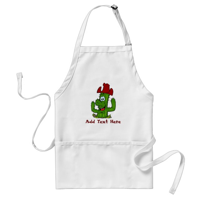 Delantal Cactus BBQ Apron Adulto (Frente)