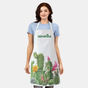 Delantal Cactus Cactus Suculento Monograma Apro