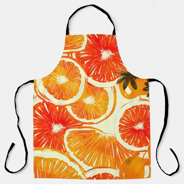 Delantal Cactús Cutos: Colorido Patrón Sin Marea (Anverso)