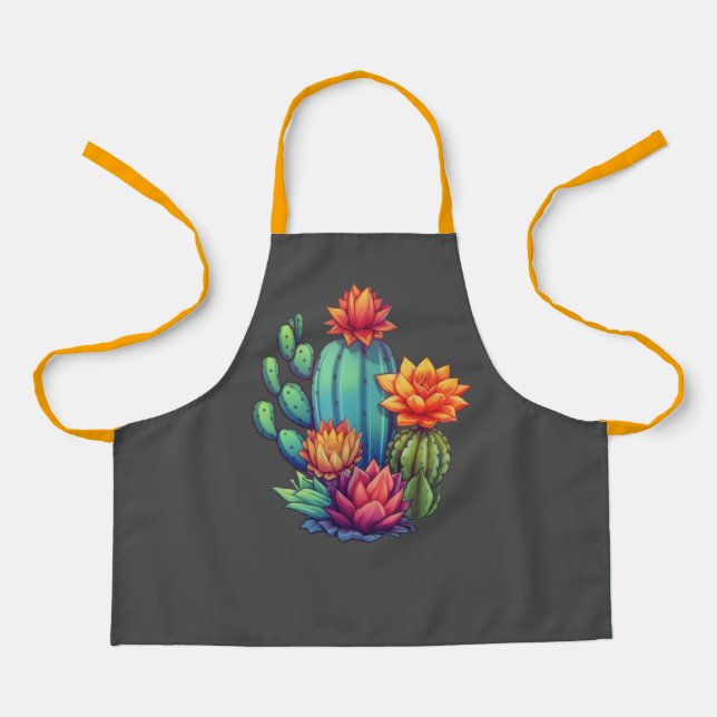 Delantal Cactus en crecimiento de bonito (Anverso)