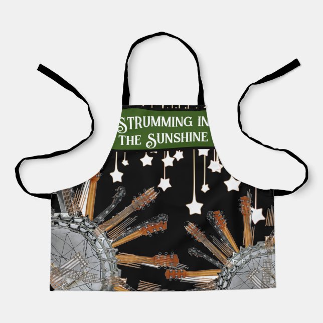 DELANTAL CADENAS DE GUITARRA AL SOL (Anverso)