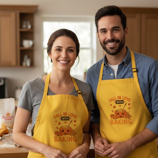 Delantal Caer enamorada de hacer un regalo de horneado de c (Subido por el creador)