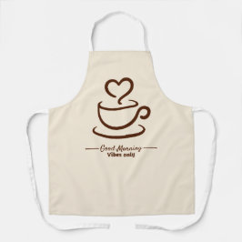 Delantal Café Beige suave Apron - Buenos días Diseño del Co