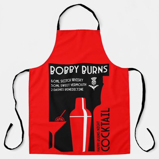 Delantal Café Bobby Burns Whiskey (Anverso)