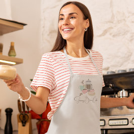 Delantal Café Cafetería Retro Quirky