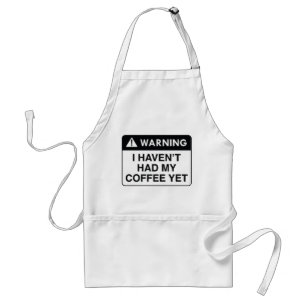 Delantal Café de advertencia