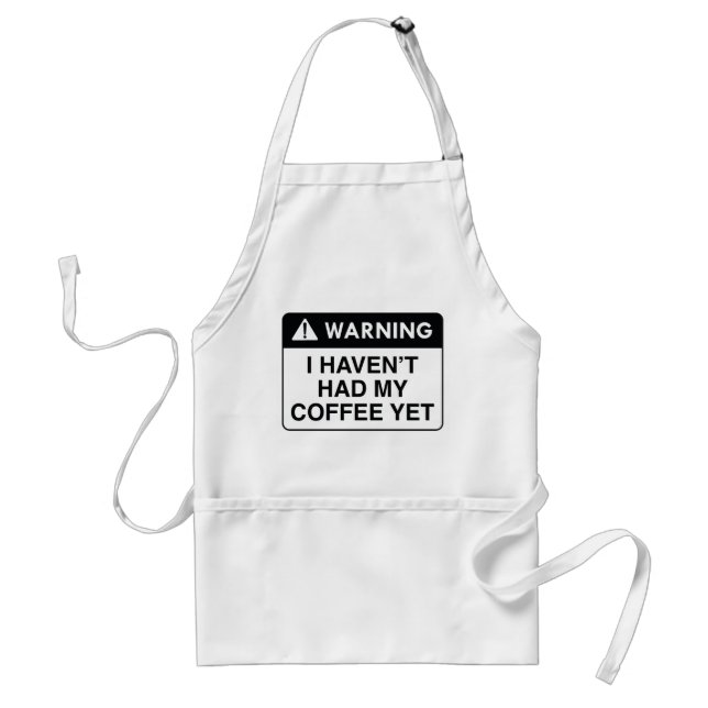 Delantal Café de advertencia (Frente)