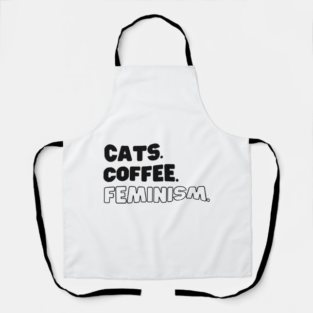 Delantal Café de Gatos Feminismo (Anverso)