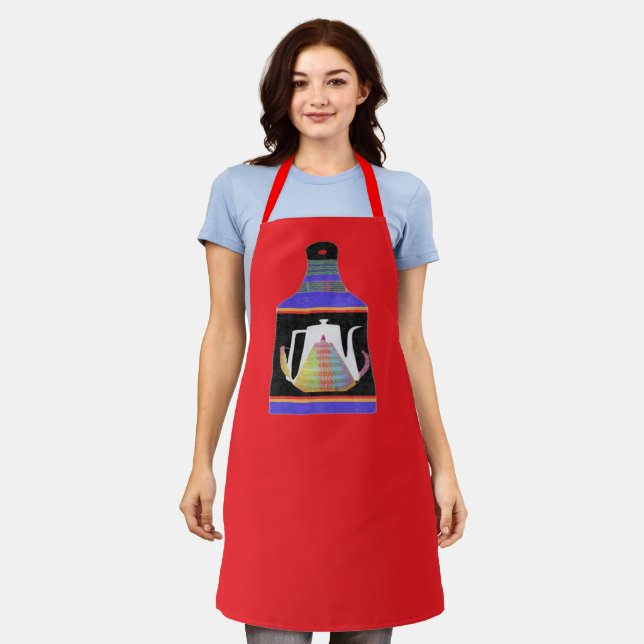 Delantal Café de Teapot (Gastado)