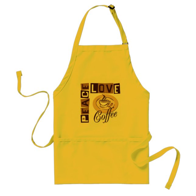 DELANTAL  CAFÉ DEL AMOR DE LA PAZ (Frente)