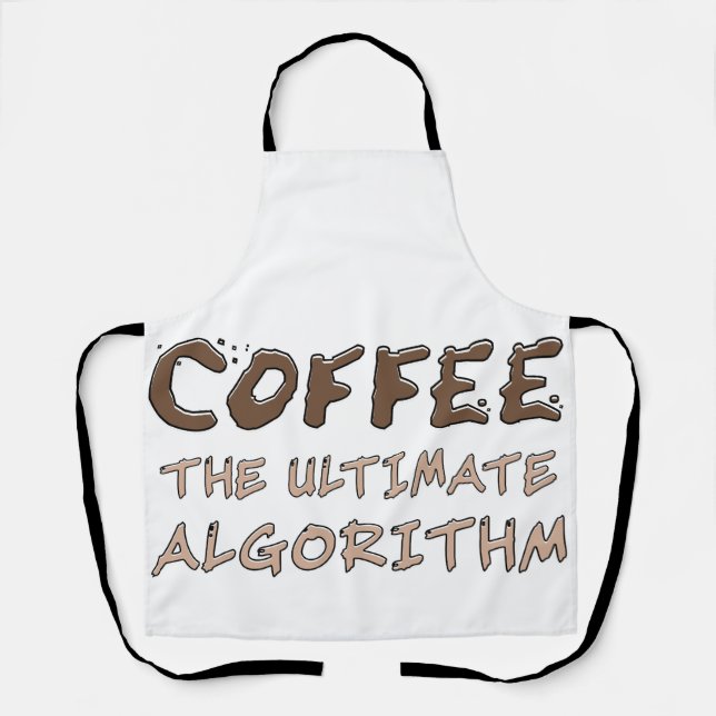 Delantal Café El Algoritmo Definitivo Divertido Programador (Anverso)