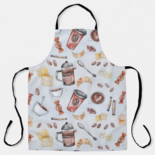 Delantal Cafeína de café de la cafeína (Anverso)