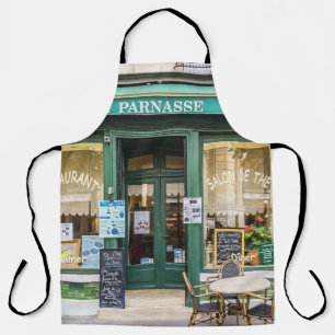 Delantal Cafés franceses: La acogedora escena de Versalles.