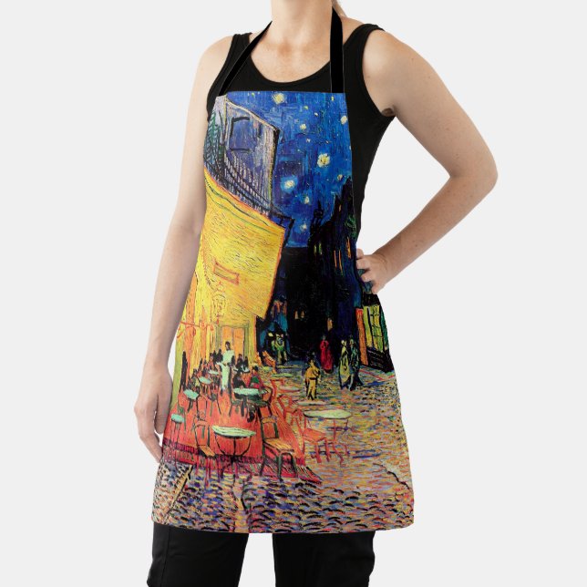 Delantal Cafetería por la noche, Vincent van Gogh (in situ)
