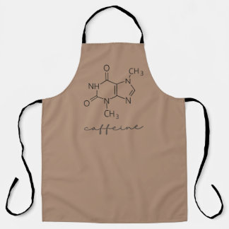 Delantal Caffeine Molecule Funny Chemistry