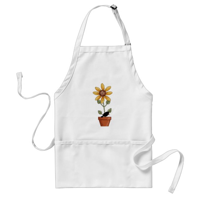 Delantal Caída Adulto girasol apósito de cocina (Frente)