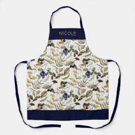 Delantal Caída del Personalizado de las hojas de otoño y la