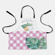 Caída Tropical Fox y Calabaza Blanca Apron