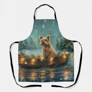 Delantal Cairn Terrier Festivo Viaje de Navidad