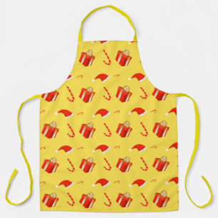 Delantal Caja de regalo de navidades Caña de caramelo de Sa