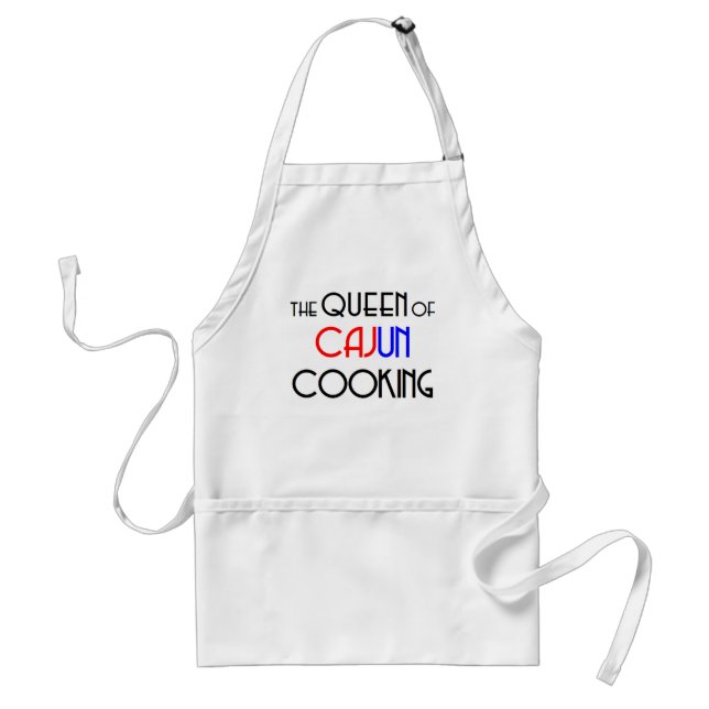 Delantal cajun cooking queen (Frente)