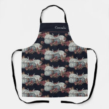 Calabaza acuática de la Marina Azul Boho otoño