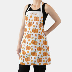 Delantal Calabaza Bellota Hoja Otoño Caída
