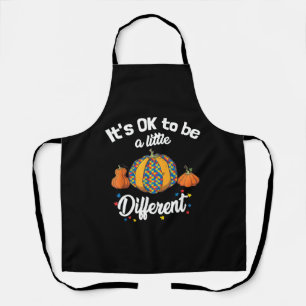 Delantal Calabaza de autismo de Halloween está bien