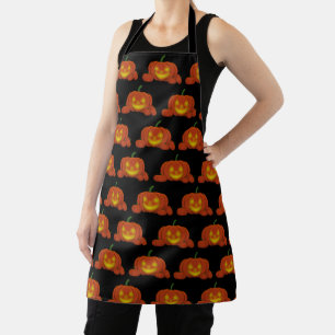 Delantal Calabaza de calabaza brillante de Jack-o'-Lantern