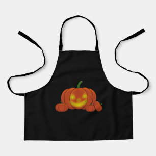 Delantal Calabaza de calabaza brillante de Jack-o'-Lantern