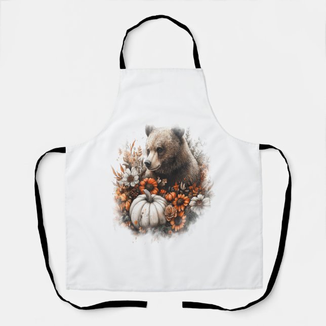 Delantal Calabaza de campo de la camiseta del oso (Anverso)
