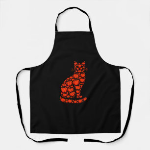 Delantal Calabaza de gato Jack O Lantern Halloween hombres 