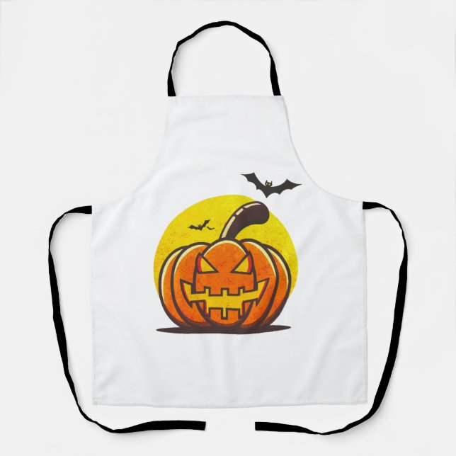 Delantal Calabaza de Halloween (Anverso)