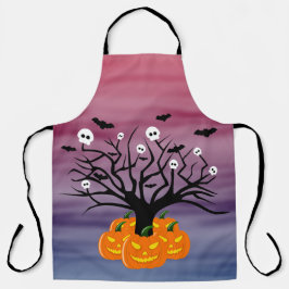 Delantal Calabaza de Halloween Jack del Árbol Muerto de los
