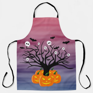 Delantal Calabaza de Halloween Jack del Árbol Muerto de los