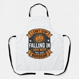 Delantal Calabaza de Halloween que se enamora camiseta vint