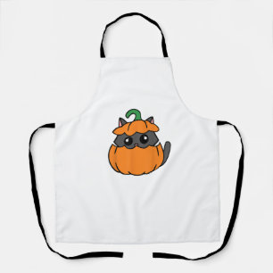Delantal Calabaza de Naranja de gato lindo - Hallo de octub