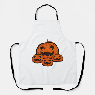Delantal Calabaza divertida de Halloween, Halloween fantasm