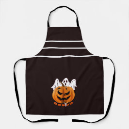 Delantal Calabaza espeluznante de Halloween con fantasma y 