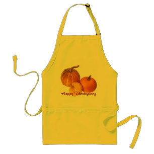 Delantal - calabaza feliz de la acción de gracias
