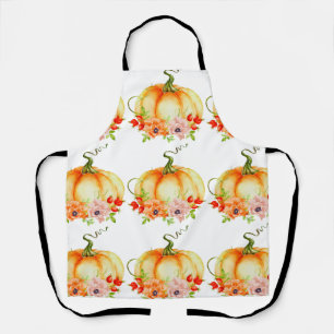Delantal Calabaza floral Apron blanco