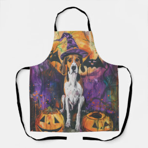 Delantal Calabaza Halloween de la Foxhound inglesa norteame